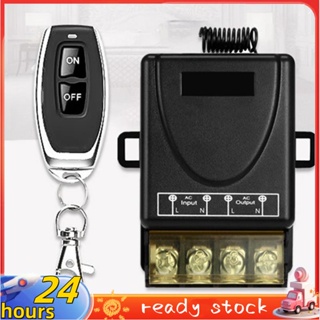 433MHz 220V Chave De Controle Remoto Da Bomba De Água 1Ch 30A Módulo Receptor ON/OFF Transmissor RF Sem Fio Para LED De Luz em Oferta na Shopee