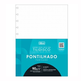 Bloco para tilidisco universitário pontilhado 50 folhas Tilibra