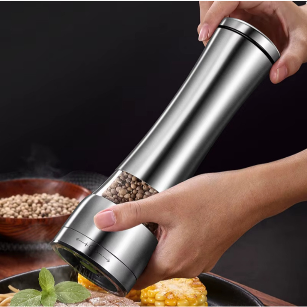 Moedor Gourmet de Sal Grosso E Pimenta Em Aço Inox Premium Moedor De Sal E Pimenta Manual Gourmet