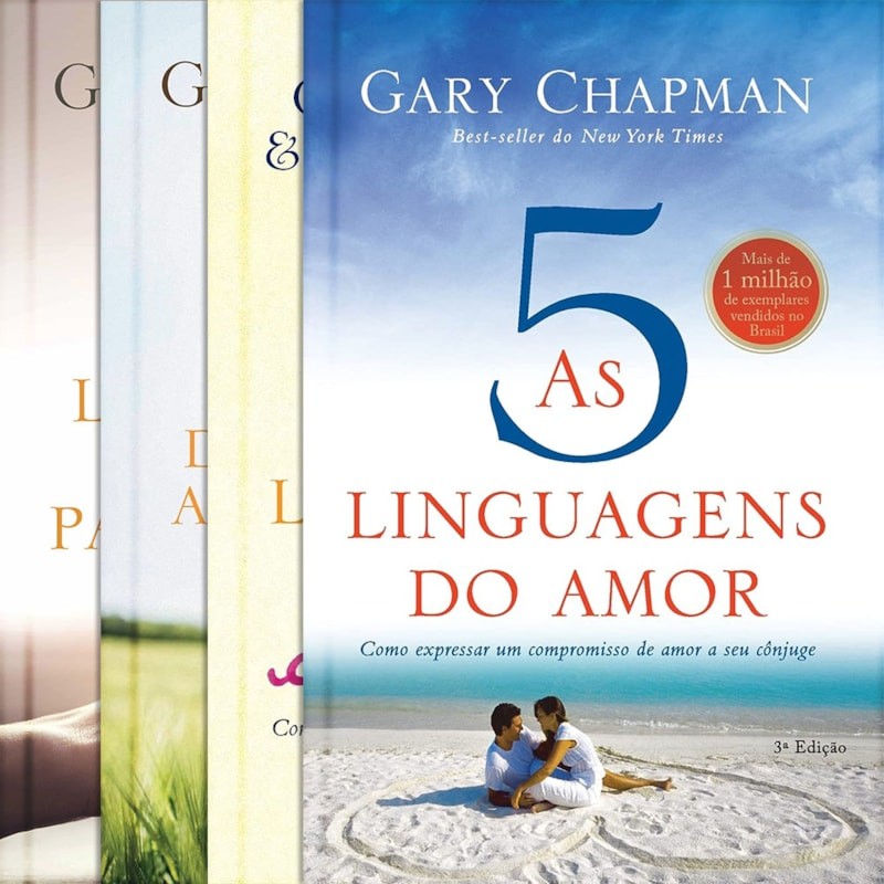 Kit de 4 Livros As 5 Linguagens do Amor | Gary Chapman em Oferta na Shopee