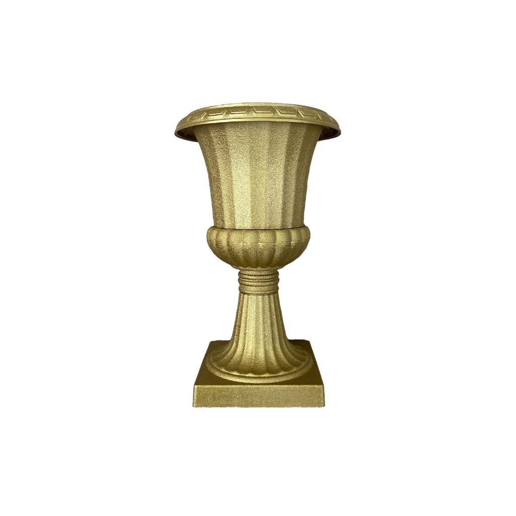 Taça Vaso Grego Dourado Decoração Plantas Premium Grande Enfeite
