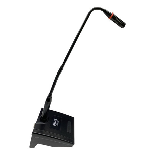 Microfones Dylan Dg-50 Gooseneck Haste 60cm Igreja Pulpito Cor Preto