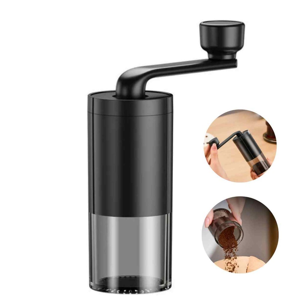 Moedor De Café Manual Grãos Manivela Grinder Portátil Ajuste De Moagem Grosso Fino Ajustável Premium