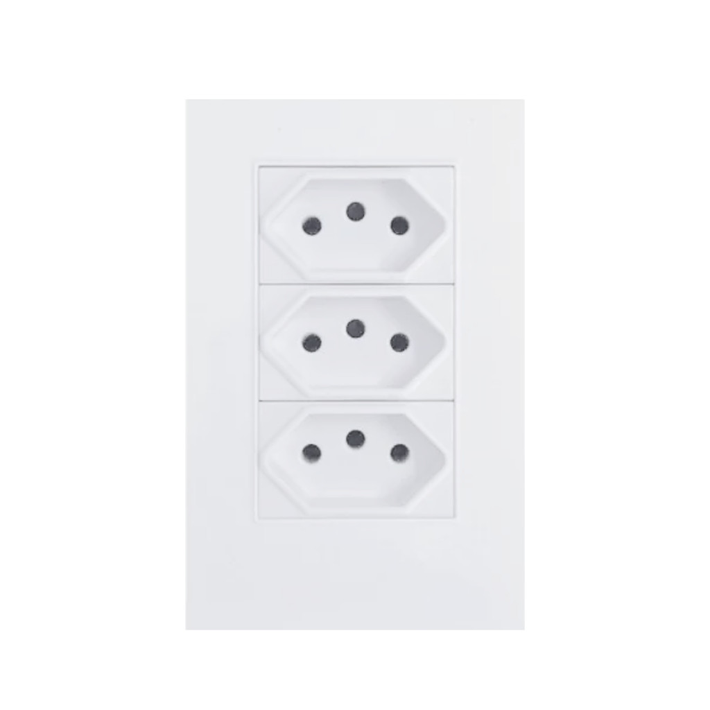 Tomada De Parede Dupla Entrada USB Bivolt Branca Multi Carregamento Tecnologia Interruptor Economia