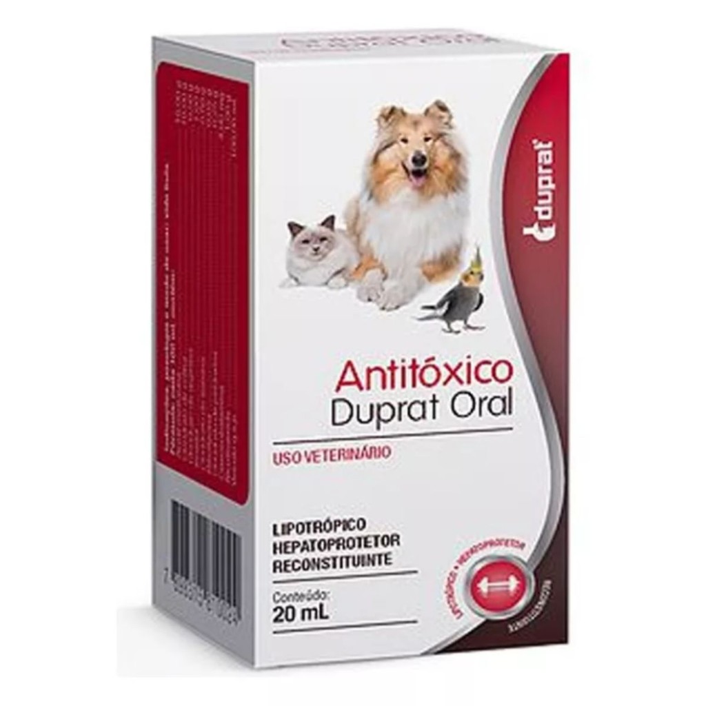 Antitóxico Duprat Oral 20ML Cães Gatos em Oferta na Shopee