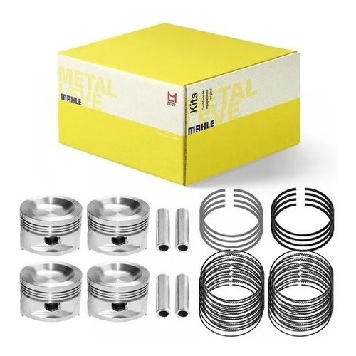 Kit Pistão Anel 0,40 - Fiat Fiorino Siena Palio Punto Uno Motor Evo 1.4 - Metal Leve SPA9631040