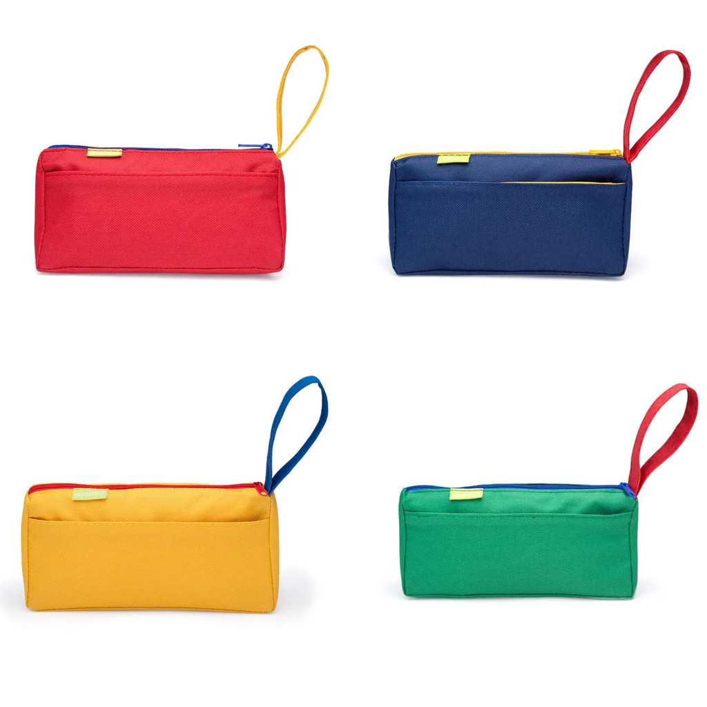 Estojo Escolar Duplo Triangular Trix 9,5x19cm 2 Compartimentos + Alça Cores Sortidas Leo&leo