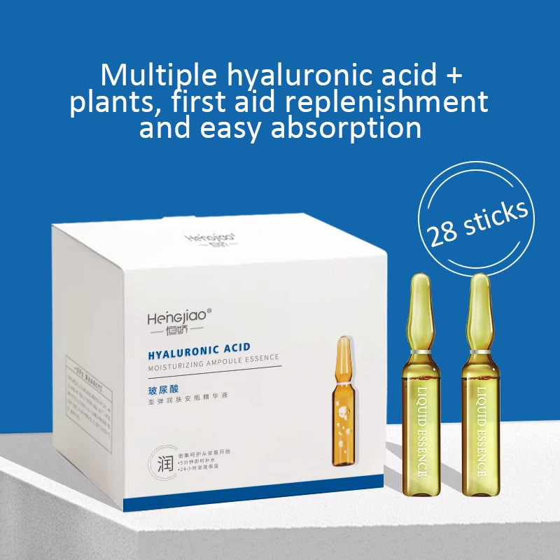 Ampola De Ácido Hialurônico Fulereno , 28 Peças * 2 Ml/Caixa , Soro Facial , Encolher Poros , Anti-Ance , Nicotinamida ,