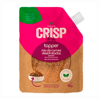 Petisco Natural Crisp Topper Para Cães e Gatos Mix de Carne 80g em Oferta na Shopee