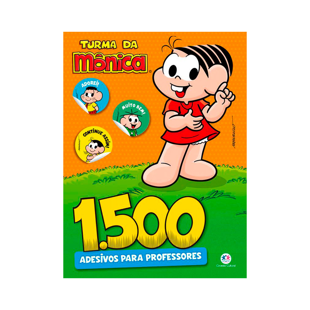 Livro 1500 Adesivos Para Professores Turma Da Mônica Incentive Alunos