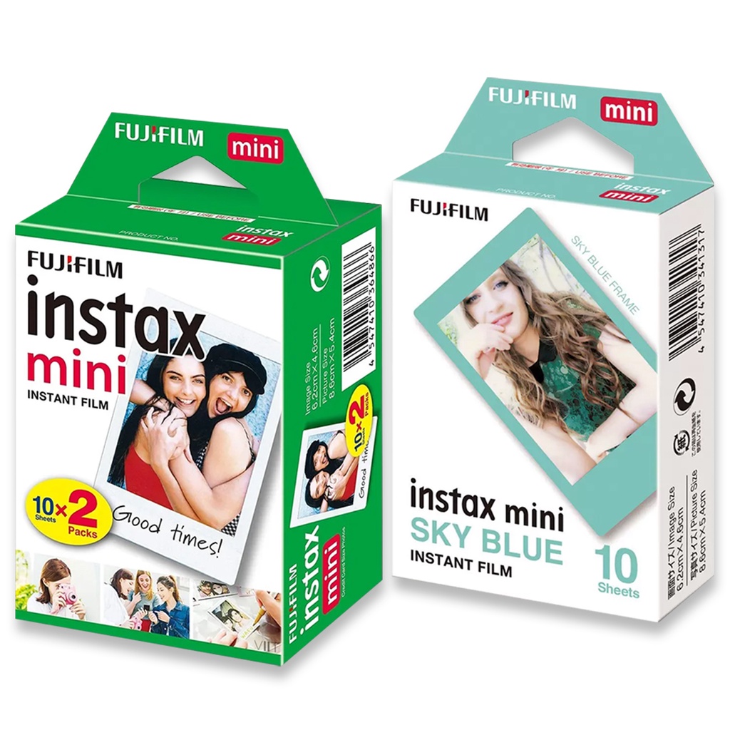 Filme Instax Mini Pack Com 30 unidades (20 fotos Branco +10 Fotos Sky Blue) TODAS AS INSTAX MINI