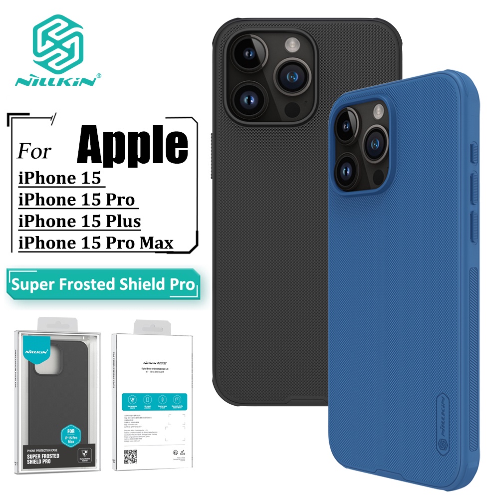Nillkin Super Frosted Shield Pro Capa Para iPhone 15 Pro Max 15 Plus Ultrafina Fosca TPU + PC Anti Impressão Digital Tra em Oferta na Shopee