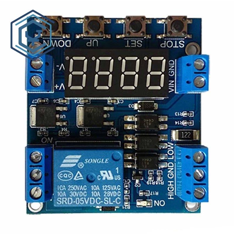 Módulo De Relé DC 6-30V , 1 Canal , 5V , De Atraso De Tempo , Interruptor Liga/Desliga , Ciclo De Temporização , 999 Min