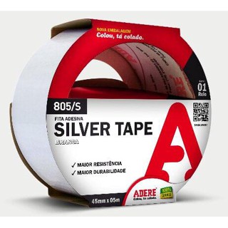 Fita Silver Tape 45mm x 5m Branco Adere