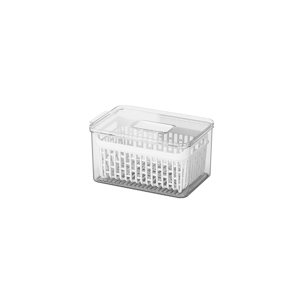 Organizador de Geladeira com Cesto 6 Litros Coza Dry Cristal