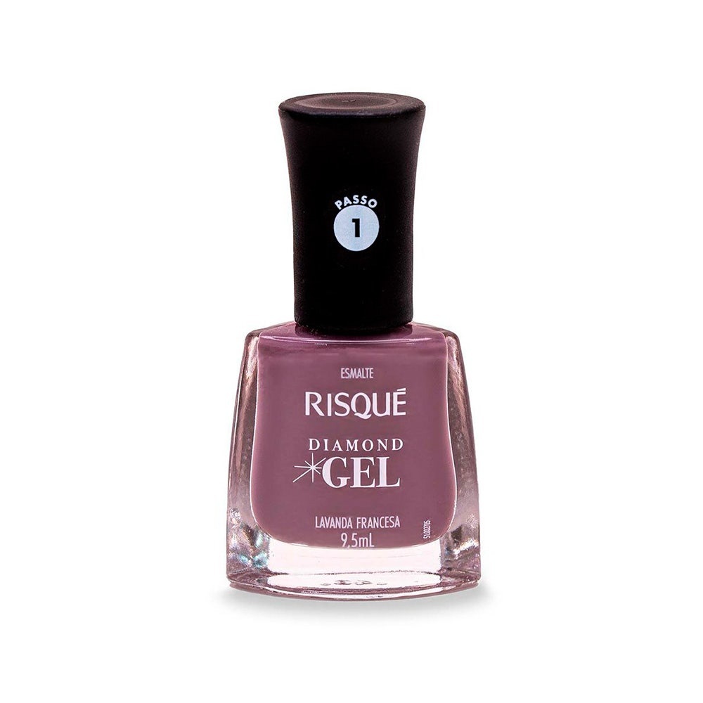 Esmalte Risqué Diamond Gel Cremoso Lavanda Francesa em Oferta na Shopee
