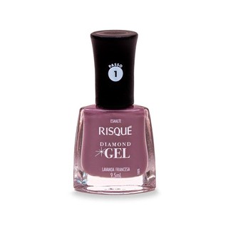 Esmalte Risqué Diamond Gel Cremoso Lavanda Francesa em Oferta na Shopee