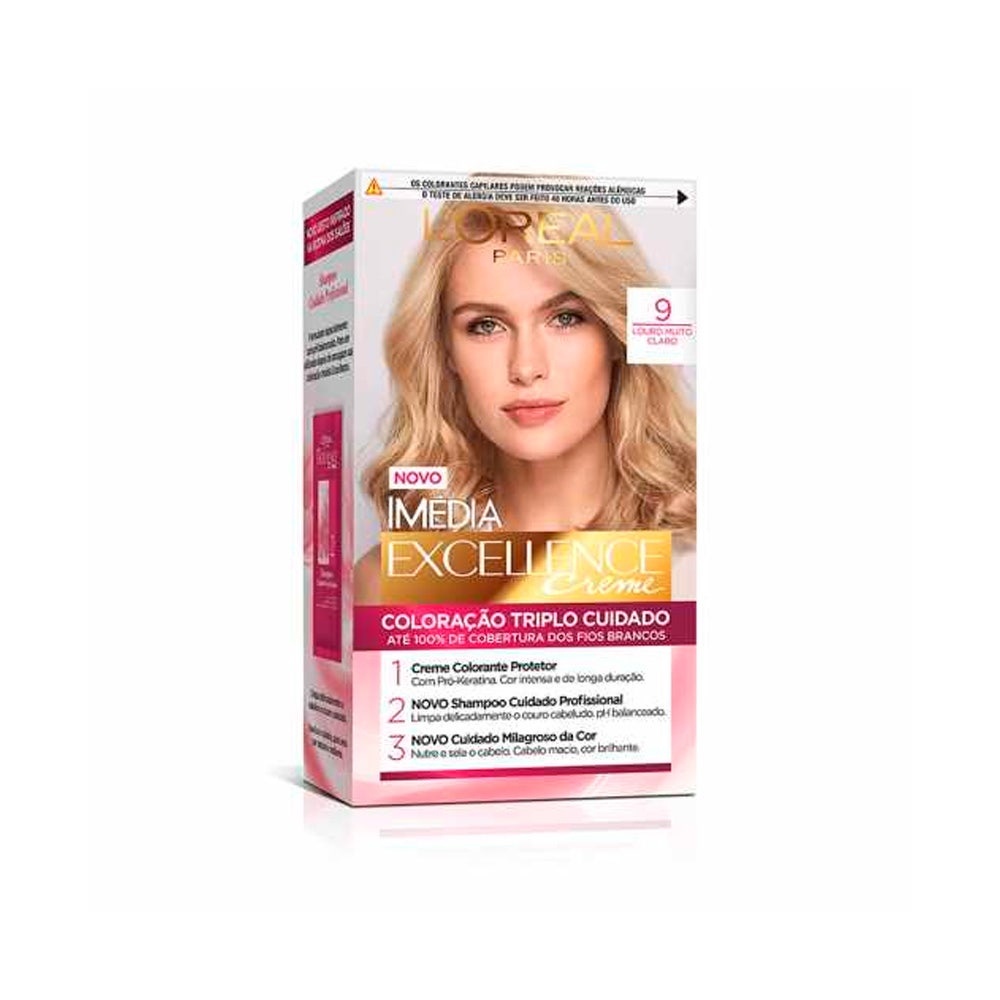 Tintura Imédia 9 Louro Muito Claro em Oferta na Shopee