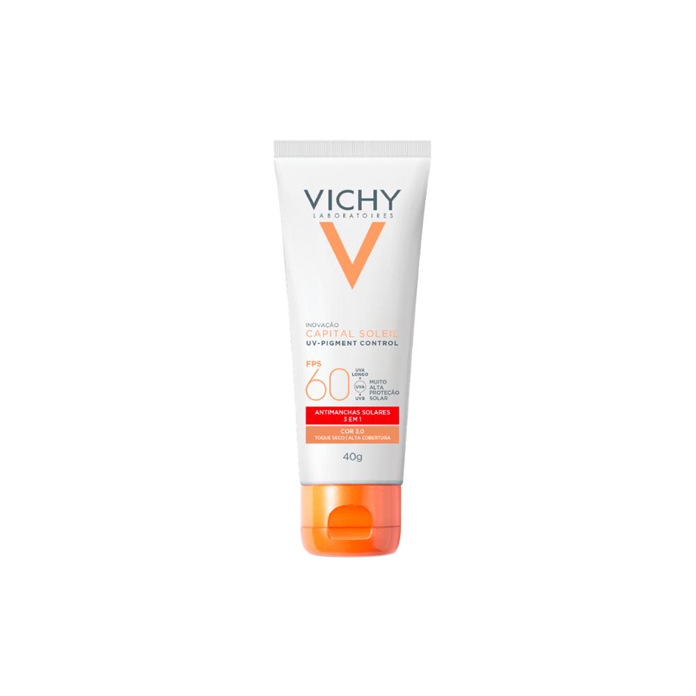 Vichy Capital Soleil UV-Pigment Control FPS60 3.0 Protetor Solar Facial Antimanchas 40g em Oferta na Shopee