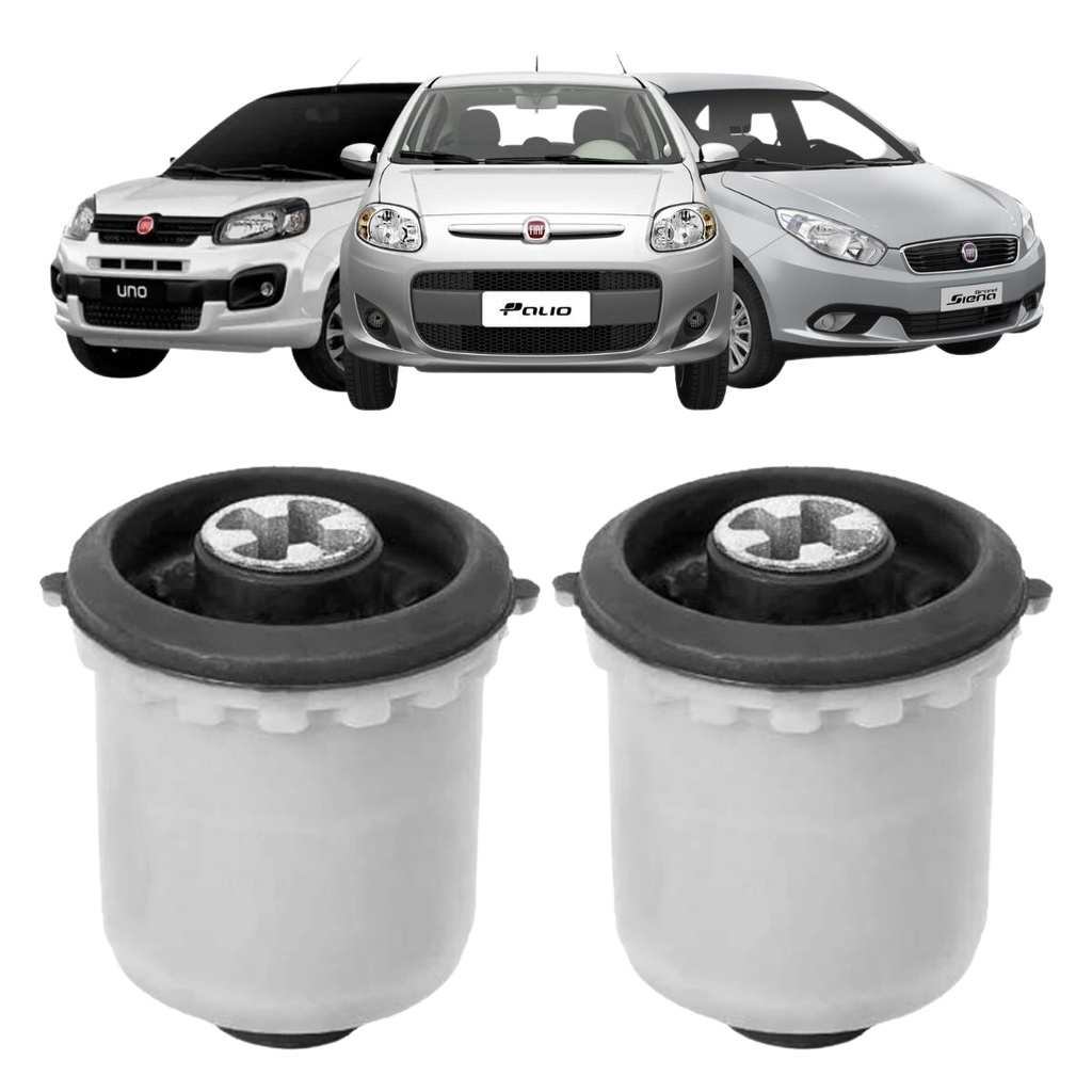 Par Bucha Do Eixo Traseiro Fiat Uno Palio Grand Siena
