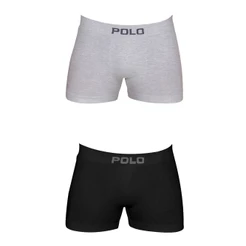 Kit Com 2 Cuecas Boxer Box Polo 781 Algodão Sortido
