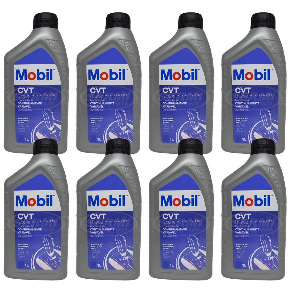 Kit 8L Óleo CVT Mobil Sintético Transmissão Automática