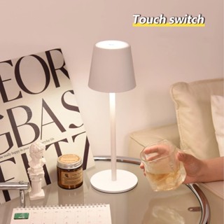 Sem fio LED Desk Lamp com carregamento USB, impermeável Candeeiros de mesa, escritório Luz, Bar, Restaurante, Ambiente, Estudo, Toque