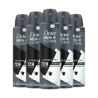 Kit Desodorante Aerosol Dove Men Invisible 150ml - 5 unidades