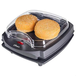 Grill Elétrico Burguer 2 em 1 Oster com Capacidade para 04 Fatias - OGRL500