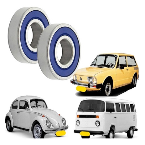 Par Rolamento 6202 + 6203 Alternador Fusca Brasilia Kombi em Oferta na Shopee