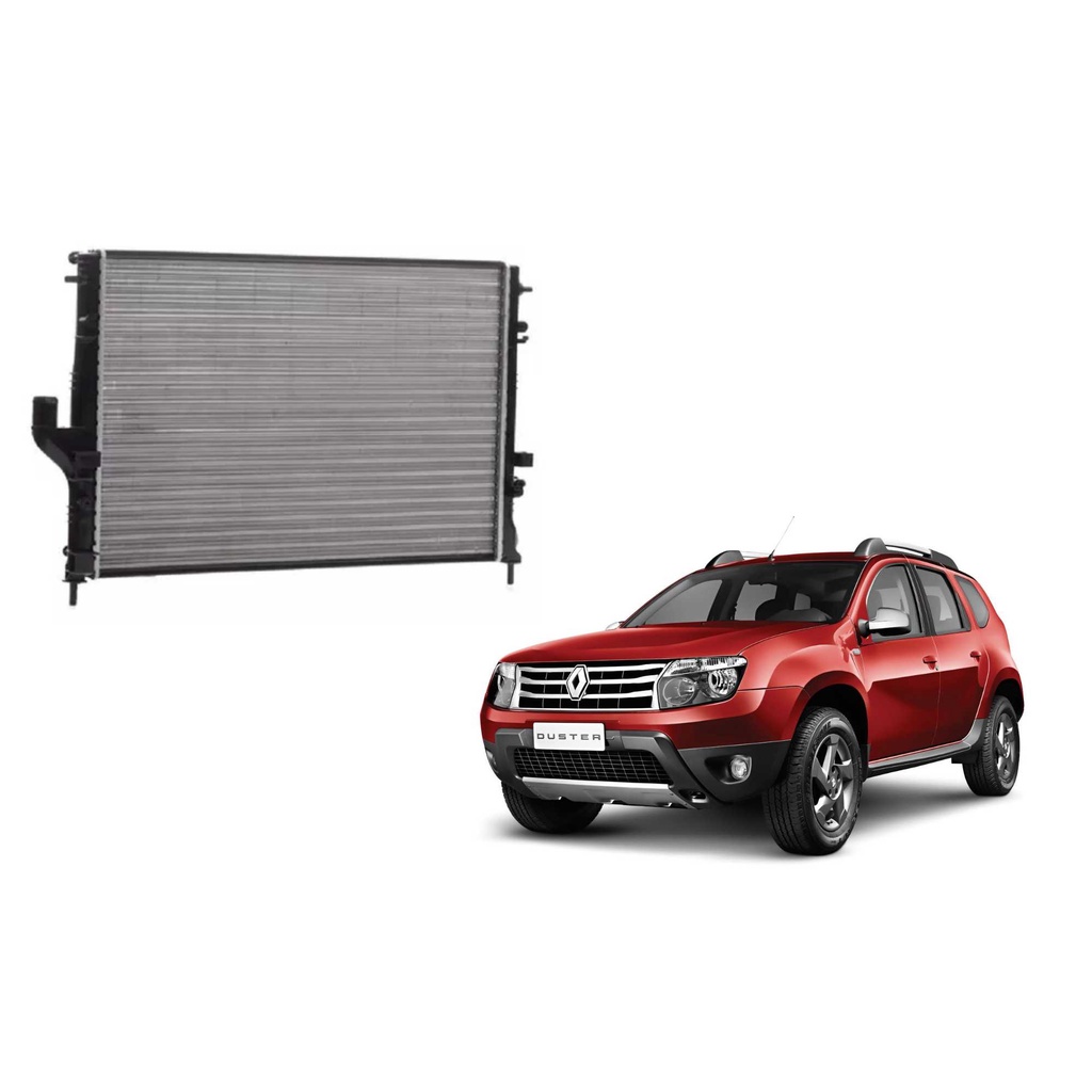 Radiador Renault Duster 1.6 / 2.0 16V 2011 - 2016 Automatica/Manual - Barra Parts - 2141000598R