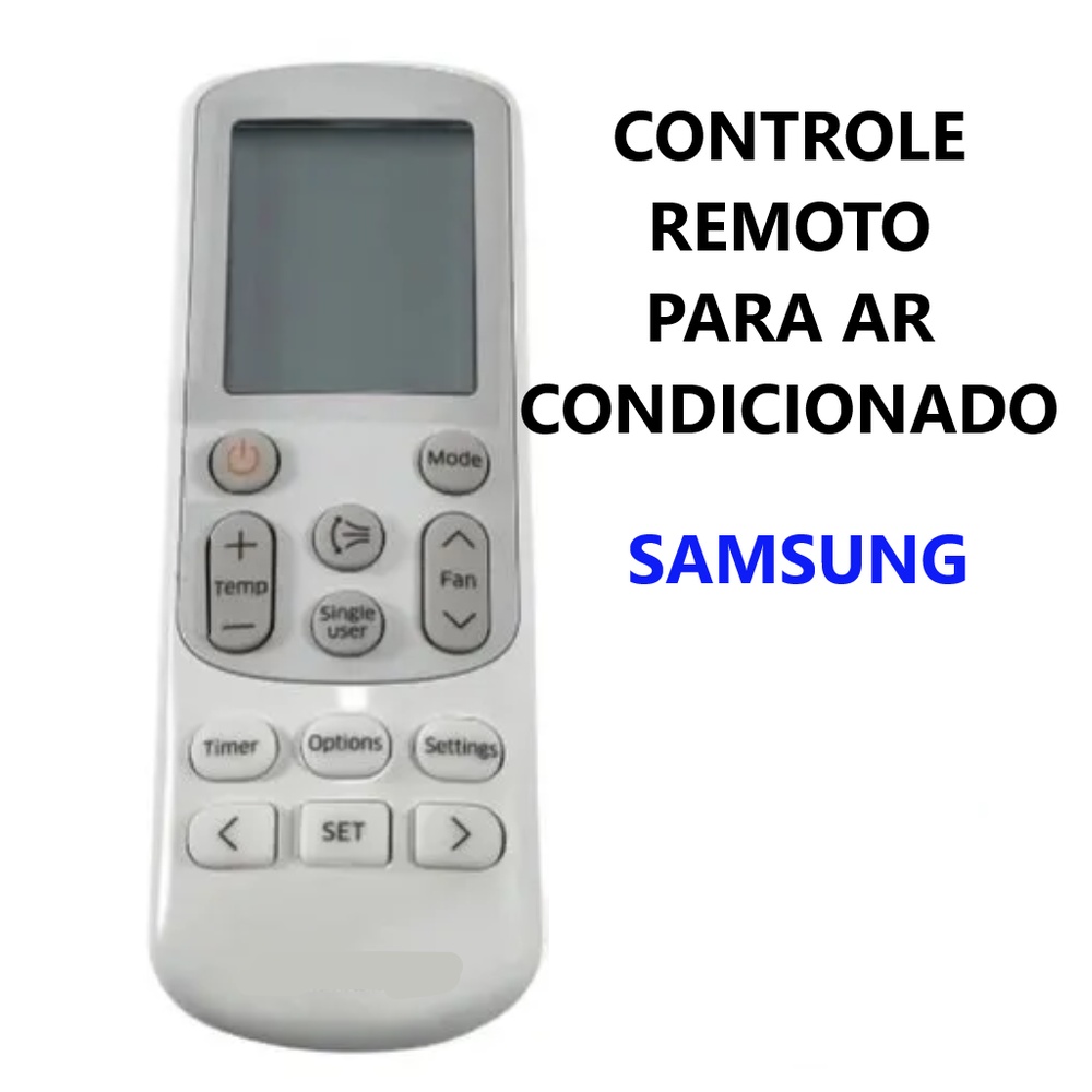 CONTROLE REMOTO AR CONDICIONADO SAMSUNG SPLIT MAX INVERTER DB93-15882Q -9162 -7296
