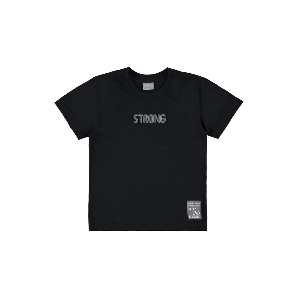 Camiseta Manga Curta Básica Infantil Quimby em Oferta na Shopee