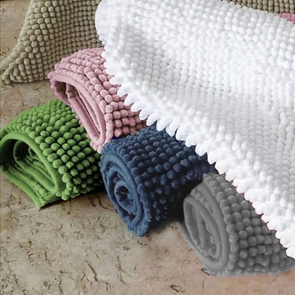 Tapete De Banheiro Bolinha Grande 0,50CM x 1,00M Passadeira Microfibra Antiderrapante em Oferta na Shopee