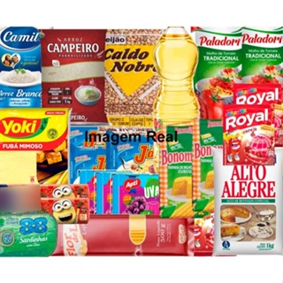 Cesta Básica Simples Completa 22 Itens Doação Envio Imediato em Oferta na Shopee