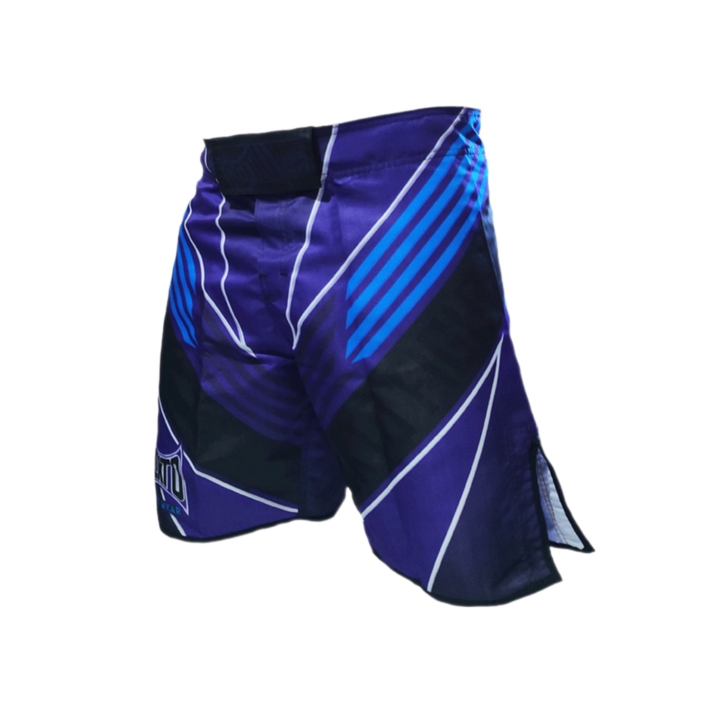 Short Bermuda Mma Muay Thai BJJ Ockto Ultimate Azul