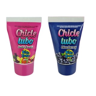 Chicle Tubo Kids - Goma De Mascar Em Gel Kit com 2 Unidades