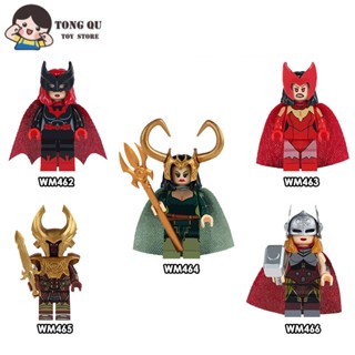 Superhero Minifigures Heimdallr Lady Loki Coleção de brinquedos Heimdallr Lady Loki Coleção de brinquedos Ornamentos mini Modelo Presente