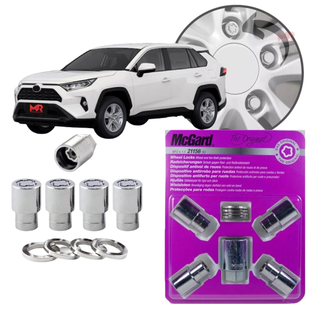 Kit Trava Antifurto Parafuso Roda Mcgard Rav4 Sx 2023 2024