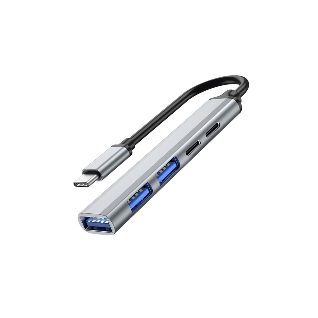 Hub USB OTG Type-c com 5 portas para Macbook Ipad Pro