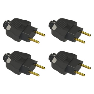 Kit 4 Plugues Machos 180? 2P 20A 250V Axial Prensa Cabo em Oferta na Shopee