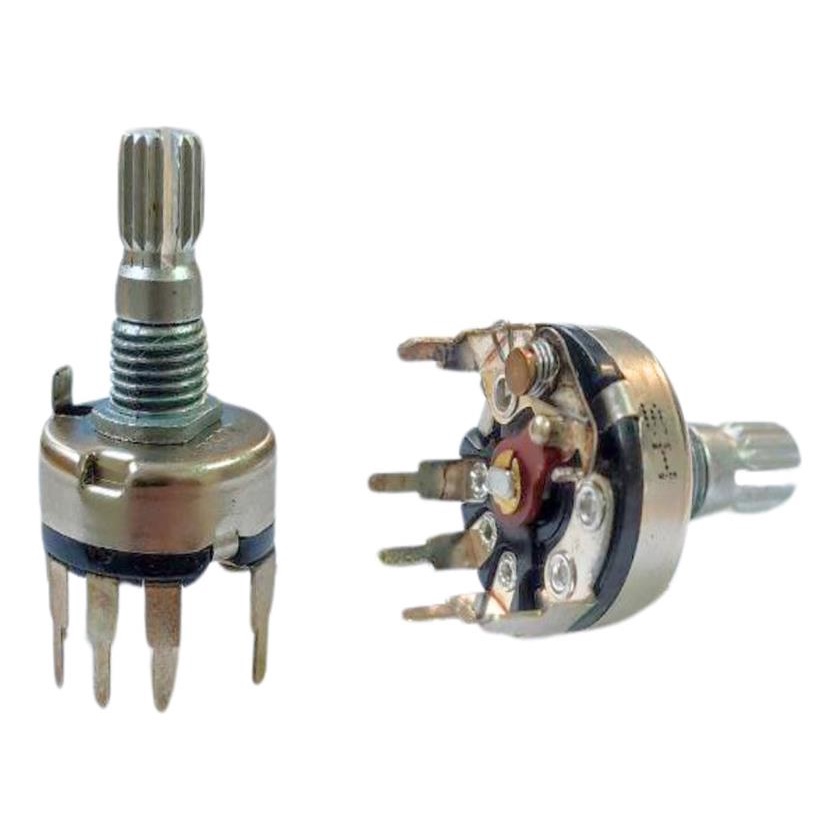 5 Potenciometro Rotativo B500k 5 Pinos Com Chave