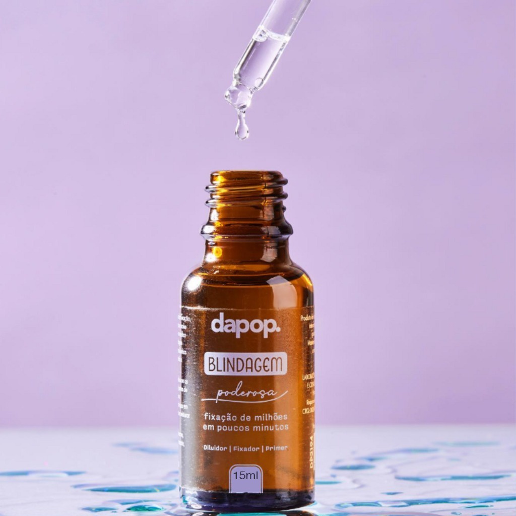 Blindagem Facial Alta Fixação Pré Maquiagem 3 em 1 Dapop 15ml Diluidor Fixador e Primer - Dapop em Oferta na Shopee