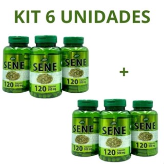 6x sene 100% natural 120 capsulas de 500 mg