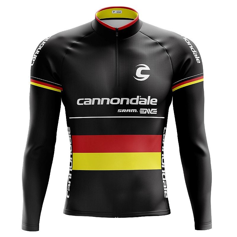 CAMISA CICLISMO MASCULINO CANNONDALE ALEMANHA COM BOLSOS UV 50+