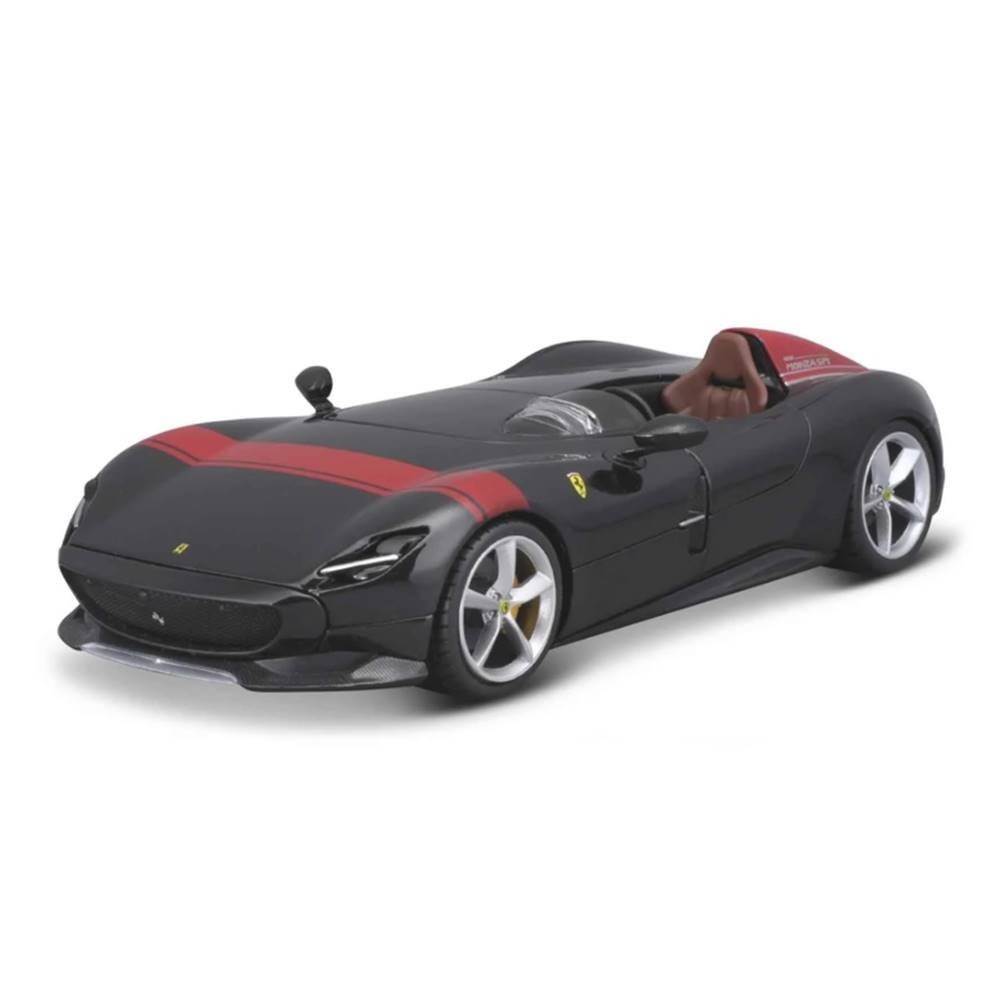Miniatura Carro Ferrari Monza SP1 - Race e Play - Preto - 1:24 - Burago
