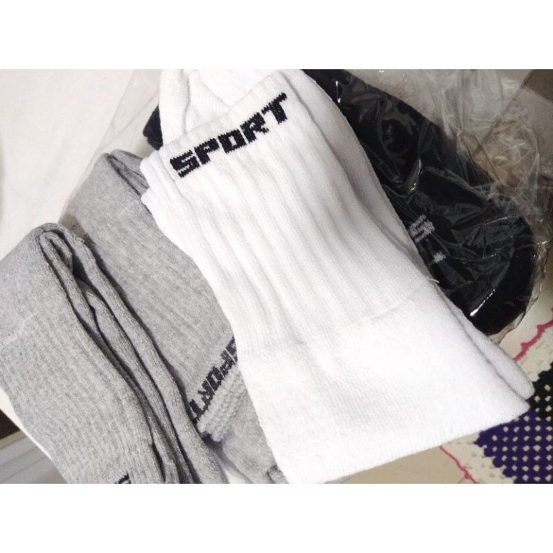 Kit 12 Pares de Meias Algodão Grosso Cano Longo em Oferta na Shopee