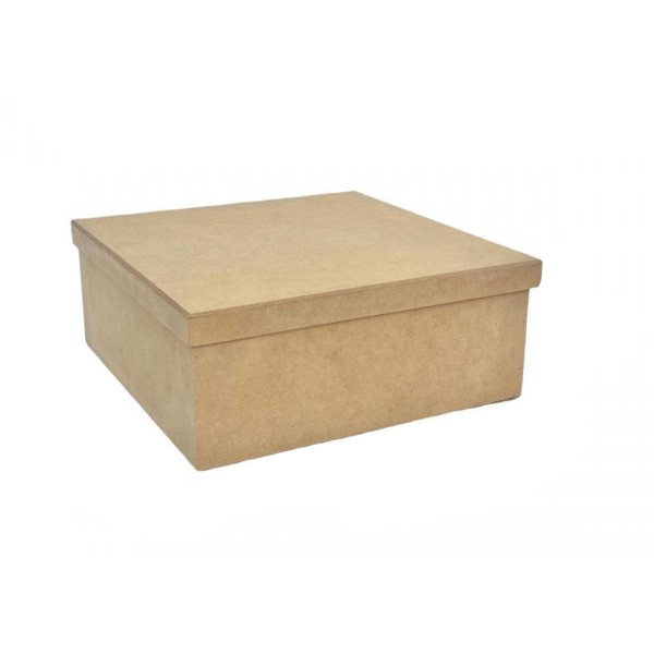 Caixa Tampa De Sapato 25X25X10 Presente organizadora Mdf crú em Oferta na Shopee