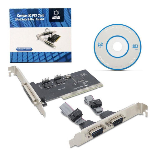 Placa Pci 1x 2 Porta Serial Db9 E 1 Paralela Db25 em Oferta na Shopee