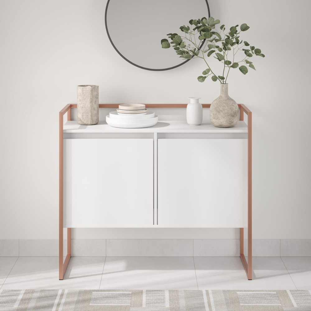 Buffet Aparador Industrial 2 Portas Madri em Oferta na Shopee